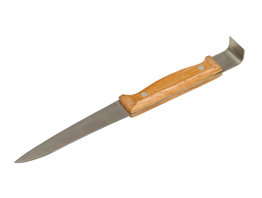 Стамеска нож с дер ручкой (нерж)