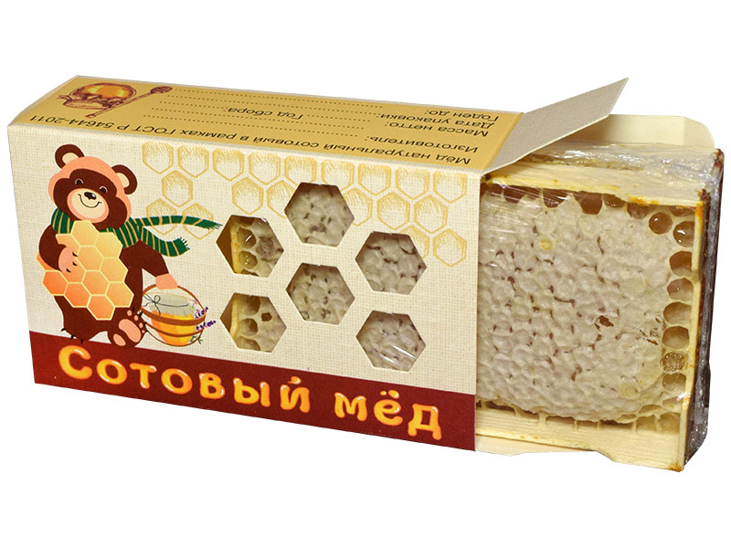 Упаковка для сотового меда «Пчелка» 25 шт