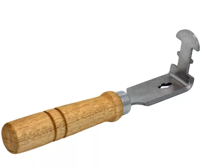 Стамеска-скребок из нержавейки, деревянная ручка