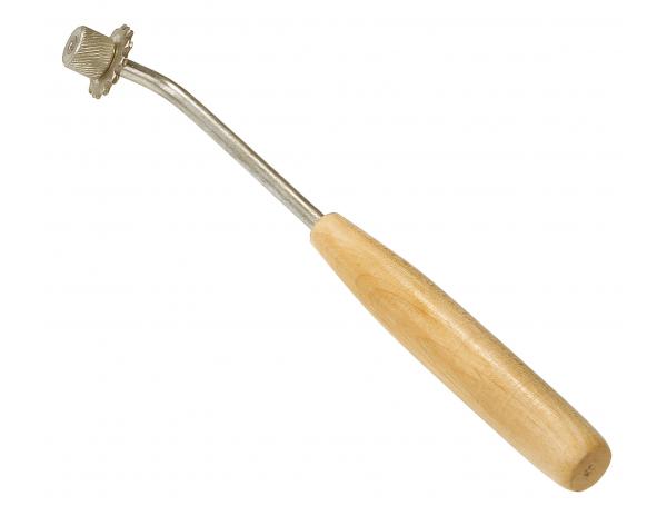 Каток для наващивания со шпорой с деревянной ручкой (комбинированный)