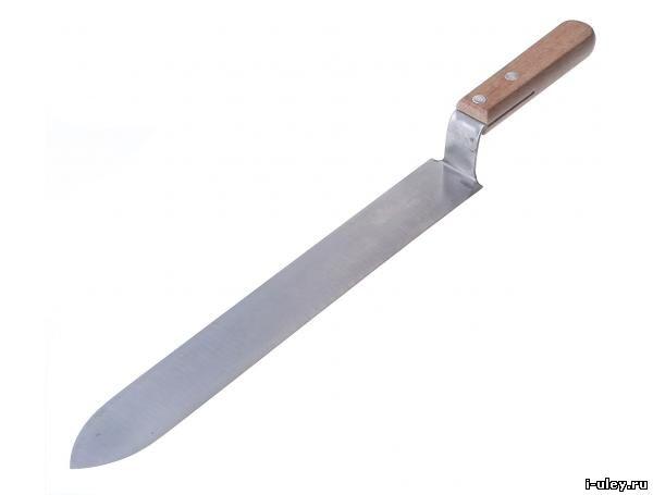 Нож нерж c односторонней нижней заточкой "Европа" 280 мм