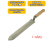 Нож Профи широкий c прямой и зубчатой заточкой "SuperMassiv" 280 мм (нержавейка)