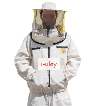Куртка пчеловода "Евро" с маской на молнии (двунитка) 48-58 размеры